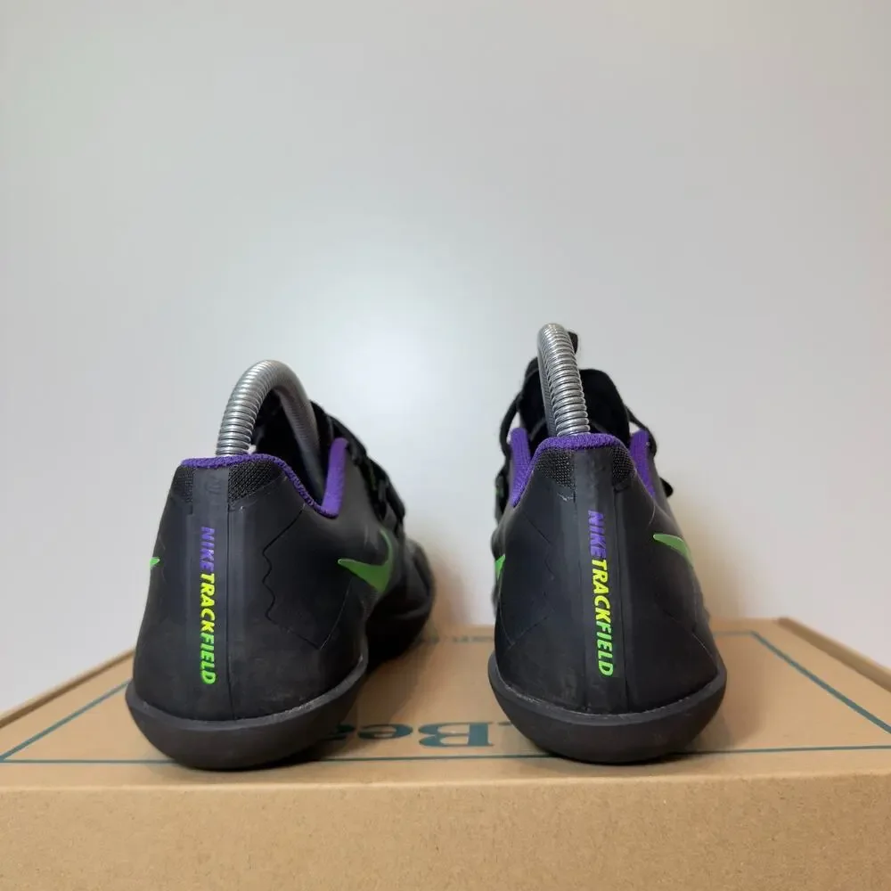 Nike Zoom SD Womens 6.5 Track Field Discus Throwing Shoes Black Green ShotPut